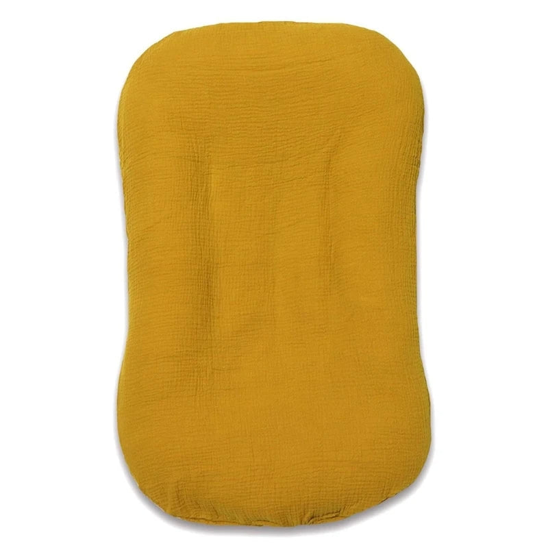 Baby-Nest-Kissen | Ergonomisch | Bequem | Sicher | Atmungsaktiv | Weich-Gelb-Luzern Mode