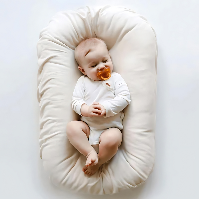 Baby-Nest-Kissen | Ergonomisch | Bequem | Sicher | Atmungsaktiv | Weich-Luzern Mode