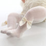 SEO-freundlicher Titel: Baby Strumpfhose mit Schleife - Weiche Spitzenoptik-Beige-Geeignet für 0 bis 1 Jahr-Luzern Mode