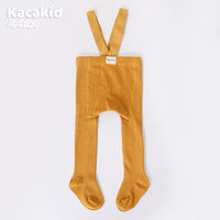 Babyleggings mit Trägern - Bequeme Strumpfhose für Babys-Orange-0-12 Monate-Luzern Mode