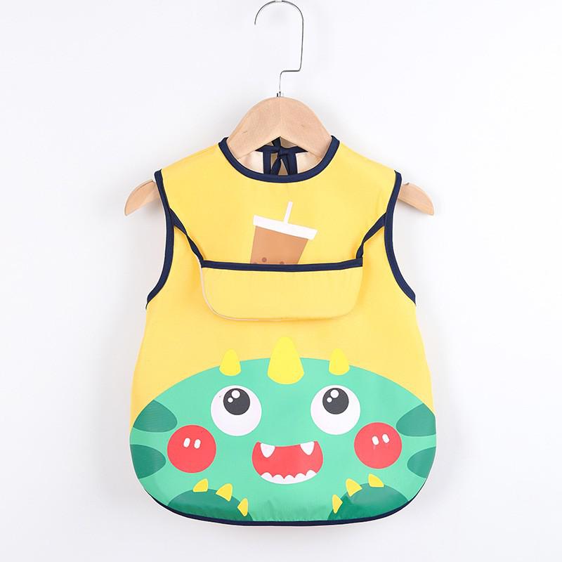 Kinderschürze | Vielseitig Wasserdicht mit Taschen Tiermotiv Niedlich-A-0-3 Jahre-Luzern Mode