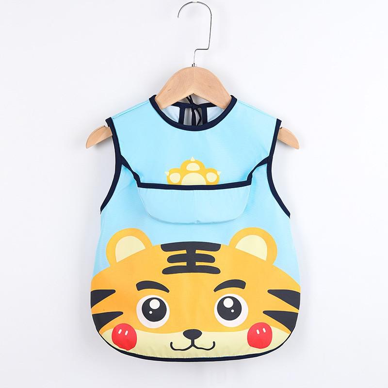 Kinderschürze | Vielseitig Wasserdicht mit Taschen Tiermotiv Niedlich-I-0-3 Jahre-Luzern Mode