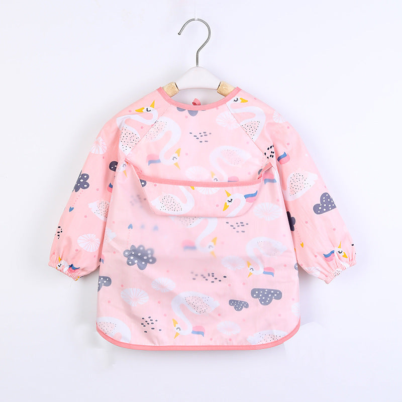 Kinderschürze | Vielseitig Wasserdicht mit Taschen Tiermotiv Niedlich-J-0-3 Jahre-Luzern Mode