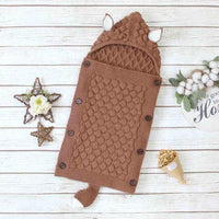 Winterlicher gestrickter Babyschlafsack – Livia