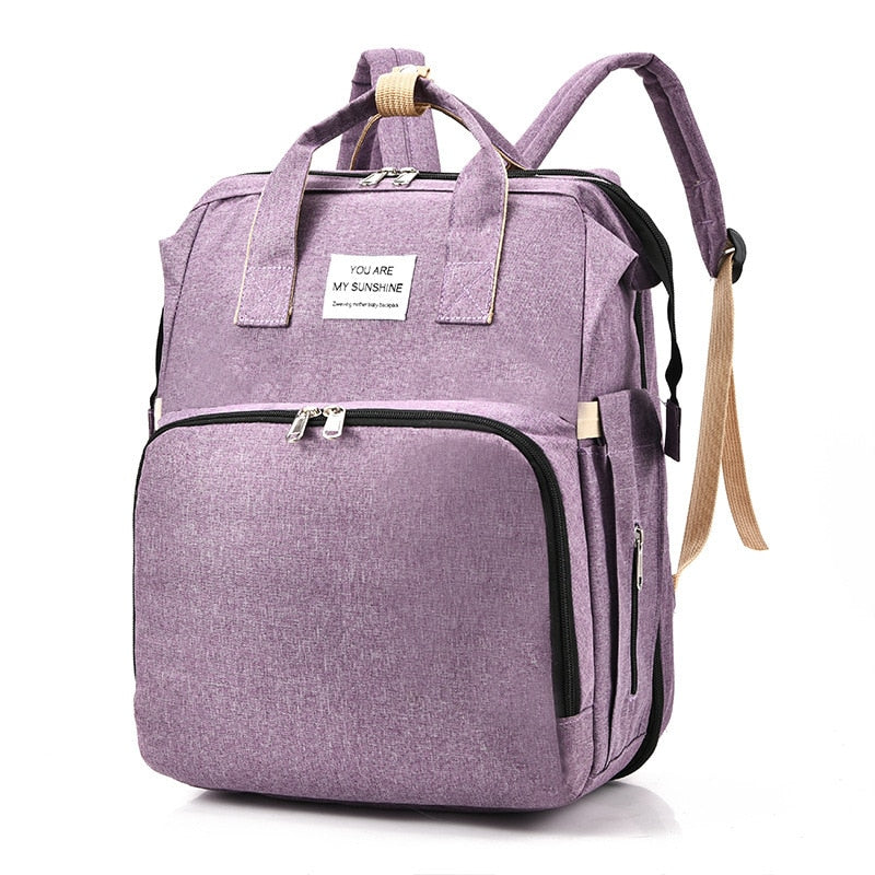 Tragbares Babybett und Wickeltasche – Multifunktionaler Reise-Rucksack