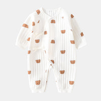 Baby Strampler mit Bärenmotiv - Weicher Baumwollanzug-Bär-Neugeboren-Luzern Mode
