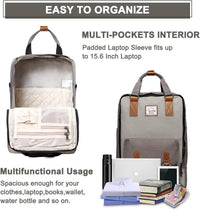 15,6” Wasserdichter Vintage Laptop-Rucksack mit Organizer-Fächern – UrbanEase