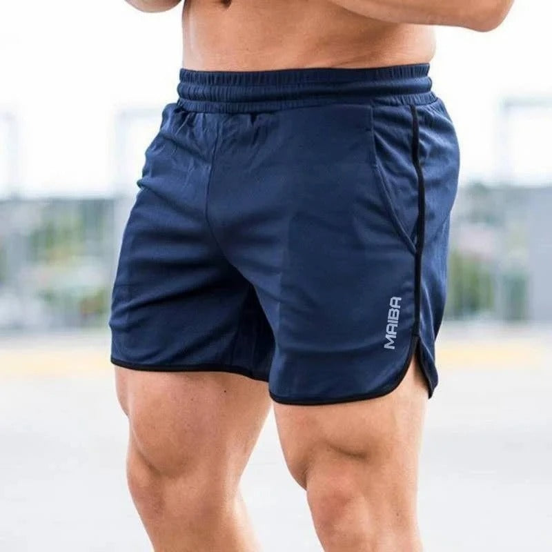Herren Sportshorts für Fitness, Laufen und Training-Donkerblauw-M-Luzern Mode