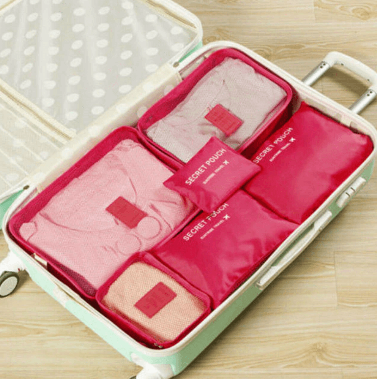 Gepäck-Organizer-Set – 2 zum Preis von 1 Platzsparende Reiseaufbewahrungsbeutel