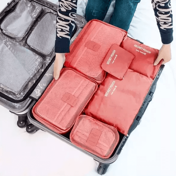 Gepäck-Organizer-Set – 2 zum Preis von 1 Platzsparende Reiseaufbewahrungsbeutel