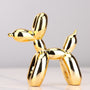 Ballonhund Figur | Metallisch Stilvoll Kunstharz Langlebig Einzigartig Geschenk-Gold-Luzern Mode