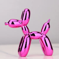 Ballonhund Figur | Metallisch Stilvoll Kunstharz Langlebig Einzigartig Geschenk-Luzern Mode