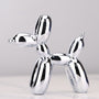 Ballonhund Figur | Metallisch Stilvoll Kunstharz Langlebig Einzigartig Geschenk-Hellgrau-Luzern Mode