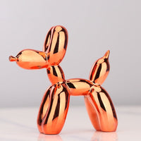 Ballonhund Figur | Metallisch Stilvoll Kunstharz Langlebig Einzigartig Geschenk-Orange-Luzern Mode