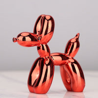 Ballonhund Figur | Metallisch Stilvoll Kunstharz Langlebig Einzigartig Geschenk-Rot-Luzern Mode