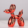 Ballonhund Figur | Metallisch Stilvoll Kunstharz Langlebig Einzigartig Geschenk-Rot-Luzern Mode