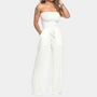 Schulterfreier Jumpsuit Damen - Eleganter Einteiler Sommer-Weiß-2XS-Luzern Mode