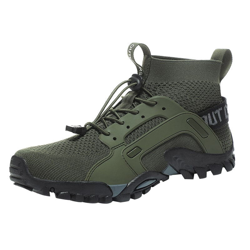 Herren Barfußschuhe | Rutschfester Sohle | Orthopädisch | Ultraleicht-Dunkelgrün-39-Luzern Mode