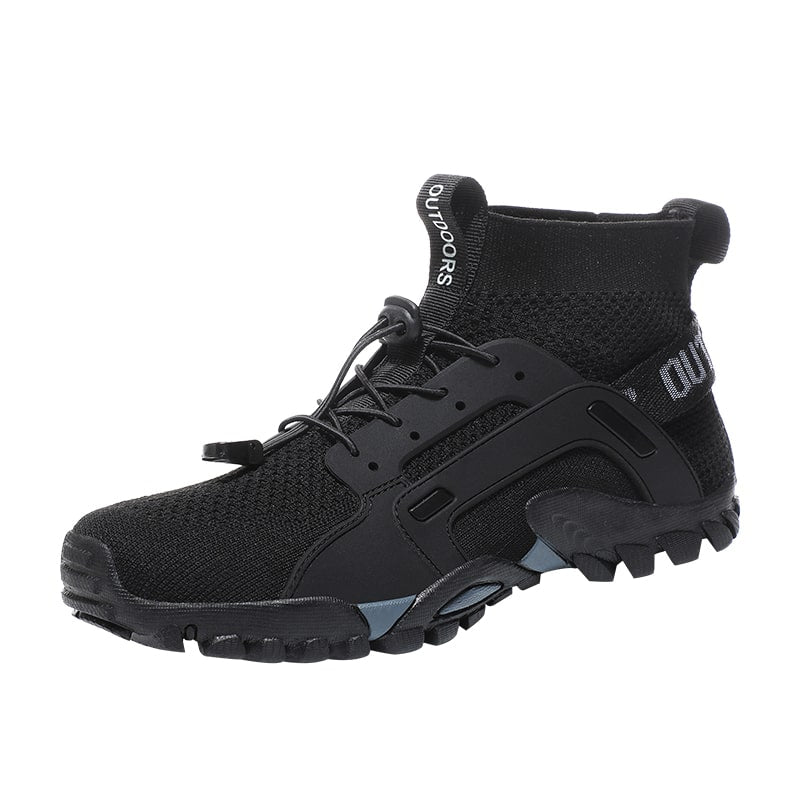Herren Barfußschuhe | Rutschfester Sohle | Orthopädisch | Ultraleicht-Schwarz-39-Luzern Mode