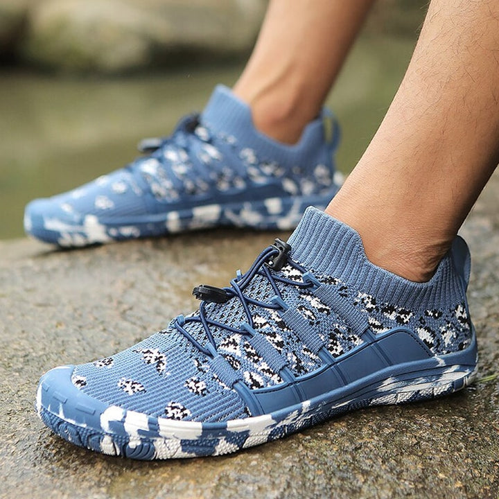 Barfuß-Sportschuhe | Unisex | Rutschfest | Zweifarbig | Sportlich-Hellblau-35-Luzern Mode