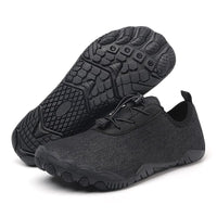 Unisex Barfuß-Sportschuhe | Rutschfester Sohle | Stretch | Mesh -Schwarz-39-Luzern Mode