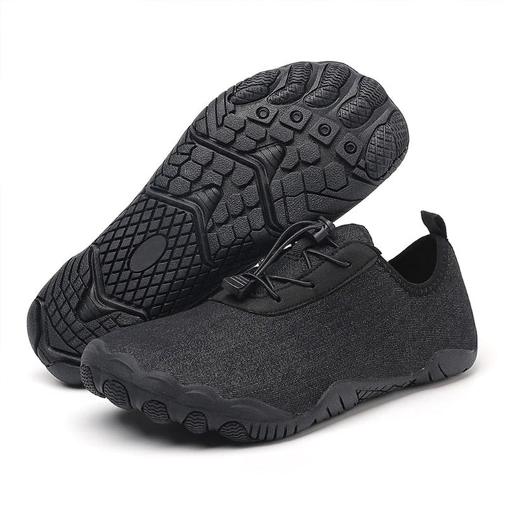 Unisex Barfuß-Sportschuhe | Rutschfester Sohle | Stretch | Mesh -Schwarz-39-Luzern Mode