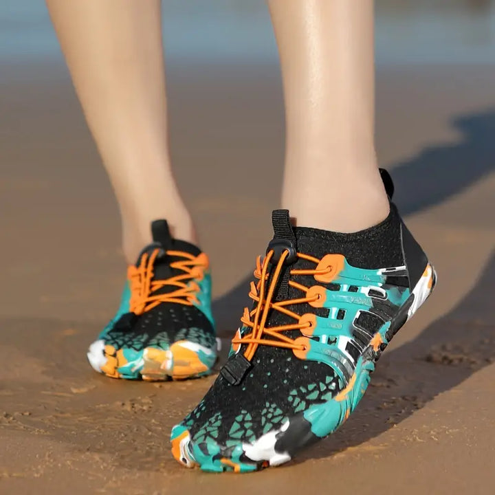 Herren Badeschuhe Sommer Wasserschuhe rutschfest Strand-Grün-37-Luzern Mode