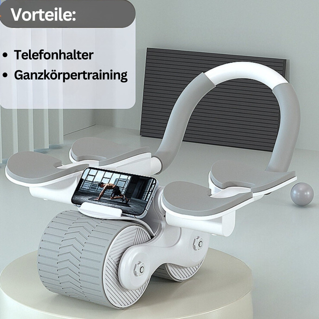 Bauchmuskeltrainer | Roller Telefonhalter Effektiv Leicht Kompakt-Grau-Luzern Mode