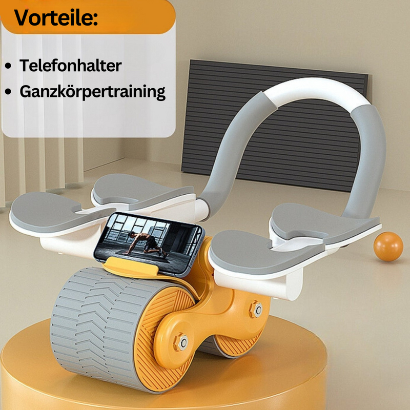Bauchmuskeltrainer | Roller Telefonhalter Effektiv Leicht Kompakt-Orange-Luzern Mode