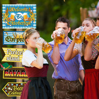 Oktoberfest Party-Dekoschilder 3 Sets (je 10 Stück) – WiesnSchilderSet Oktoberfest 2026