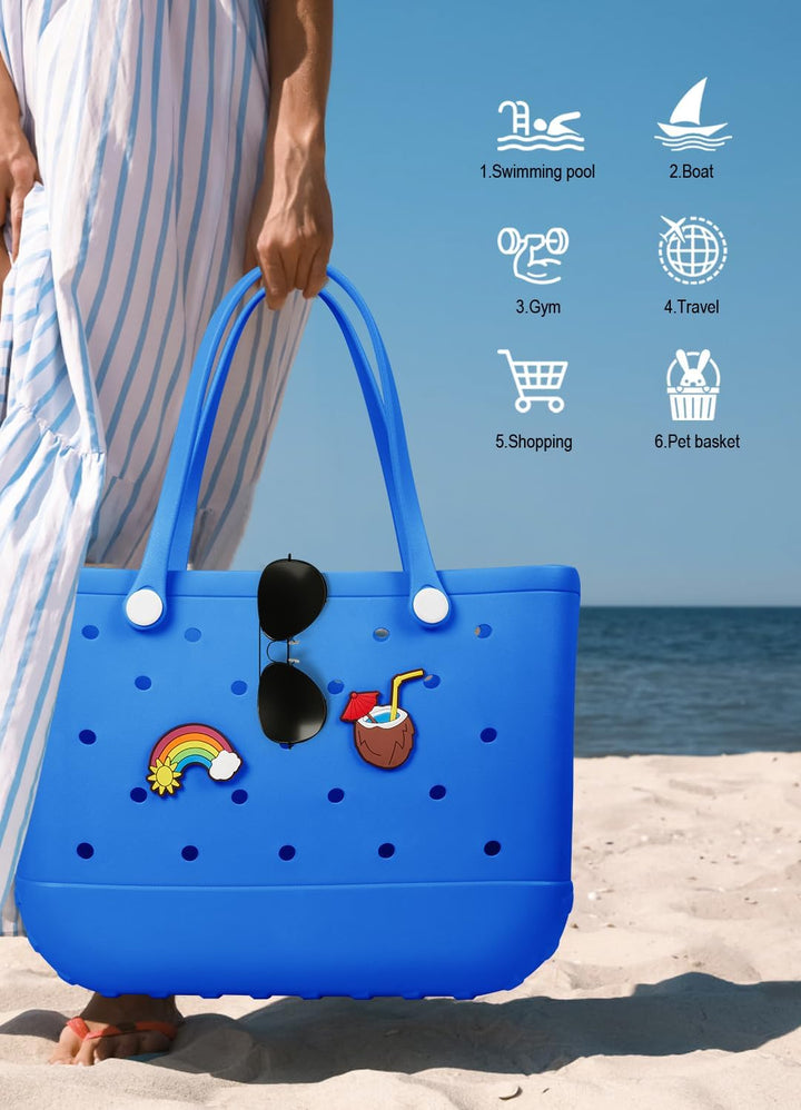 Wasserdichte EVA-Strandtasche – Große & Waschbare Tragetasche für den Herbstspaziergang draußen