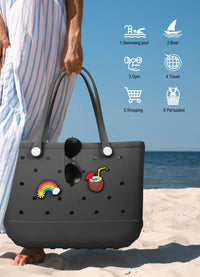 Wasserdichte EVA-Strandtasche – Große & Waschbare Tragetasche für den Herbstspaziergang draußen