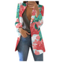 Damen Blazer mit Blumenmuster - Eleganter Freizeitlook-Rosa-S-Luzern Mode