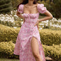 Bedrucktes Bodycon Kleid mit Stretch – Selina