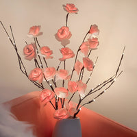 Beleuchtete Dekorative Zweige | Biegsam | LED | Kabellos | Nachhaltig-Rosa Rose-Luzern Mode