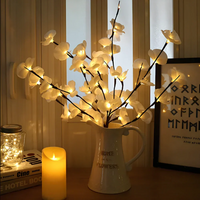 Beleuchtete Dekorative Zweige | Biegsam | LED | Kabellos | Nachhaltig-Weiße Orchidee-Luzern Mode