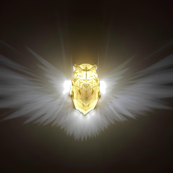 Wandleuchte mit Flügellichteffekt | Adler | Eule | LED | Nachhaltig-Luzern Mode