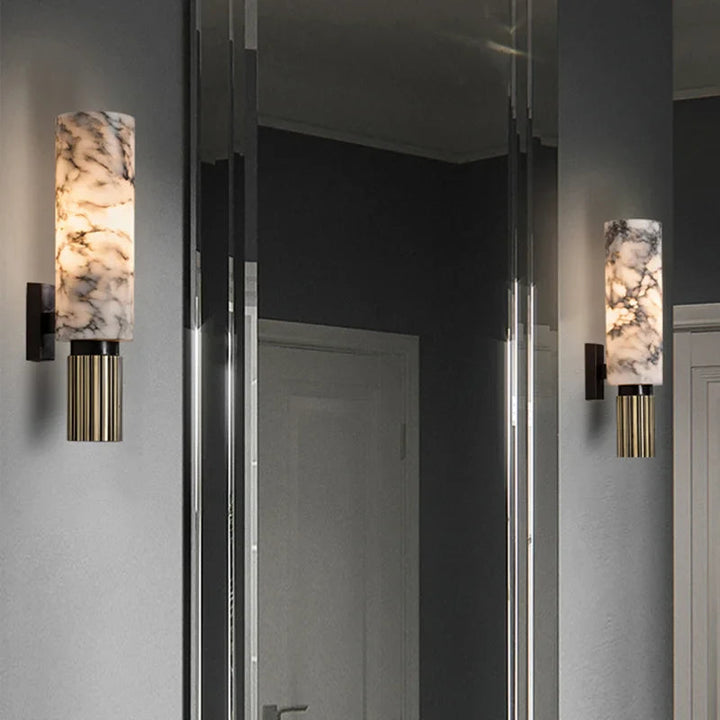Wandleuchte | Marmor | Luxus | Sanftes Licht | Gemütlich | Kompakt | Robust-Luzern Mode