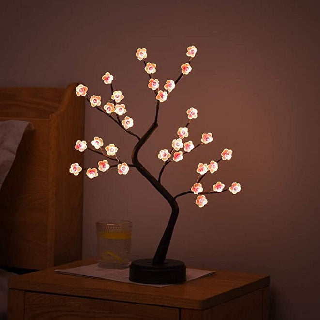 Blütenbaum Lampe | Äste | LED | Biegsam | 72 Lämpchen | USB-Luzern Mode