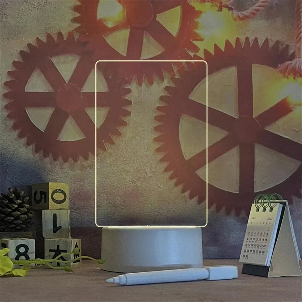 Beleuchtetes Notizbuch | Praktisch | Stilvoll | Einzigartig | Acryl | Vielseitig | USB-Luzern Mode