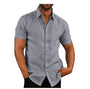 Atmungsaktiv | weicher Stoff | Polokragen | Knopfleiste | Regular Fit | Herren-Grau-M-Luzern Mode