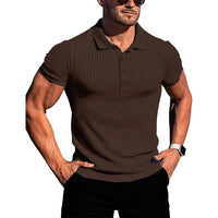 Atmungsaktiv | hochelastisch | Slim Fit | Feinstrick | Knopfleiste | Kurzarm-Luzern Mode