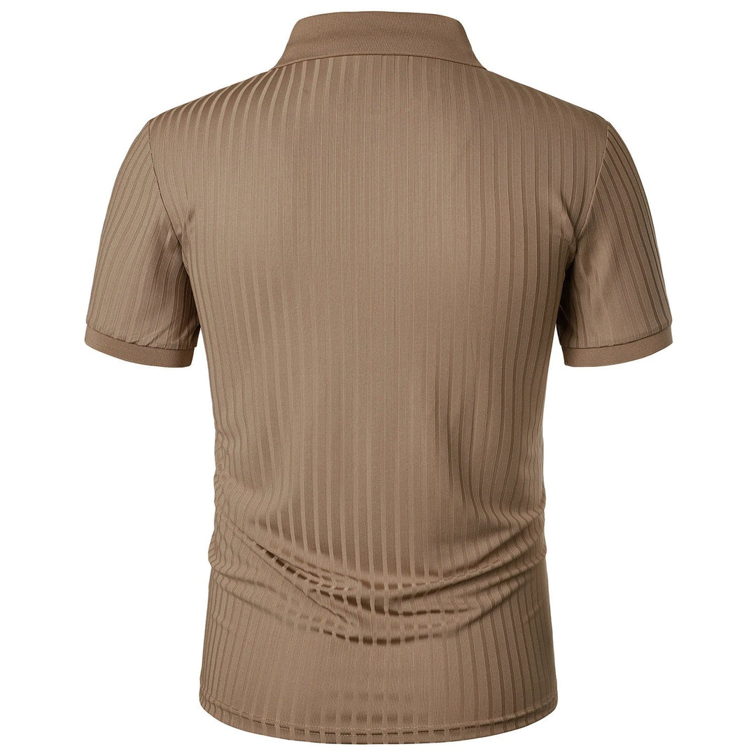 Atmungsaktiv | hochelastisch | Slim Fit | Feinstrick | Knopfleiste | Kurzarm-Luzern Mode
