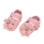 Babyschuhe mit Schleife - Weiche Strickschuhe für Neugeborene-0-6 Monate-Rosa Blume-Luzern Mode