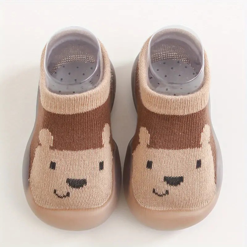 Babyschuhe flexibel rutschfest für erste Schritte-Braun-18-19-Luzern Mode