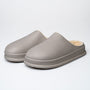 Damen Hausschuhe | Slipper | Geschlossene Spitze | EVA | Weiches Fußbett | rutschfest-Grau-35-Luzern Mode