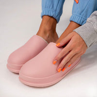 Damen Hausschuhe | Slipper | Geschlossene Spitze | EVA | Weiches Fußbett | rutschfest-Luzern Mode