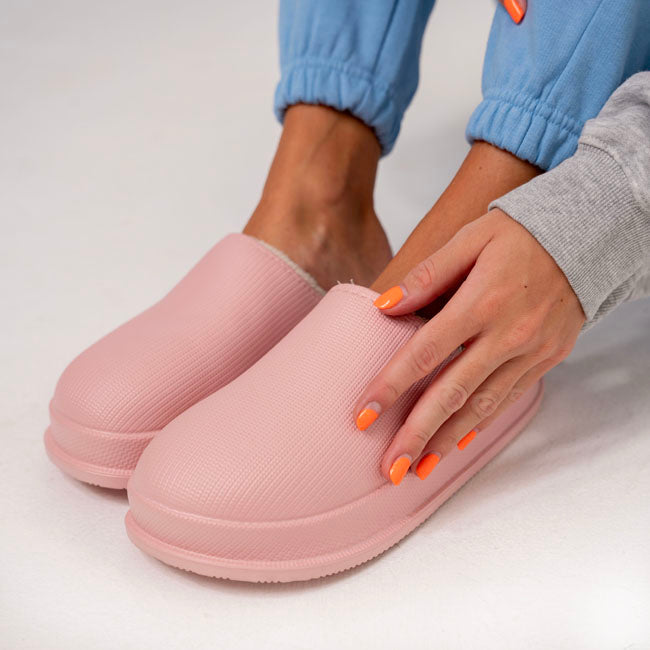 Damen Hausschuhe | Slipper | Geschlossene Spitze | EVA | Weiches Fußbett | rutschfest-Luzern Mode