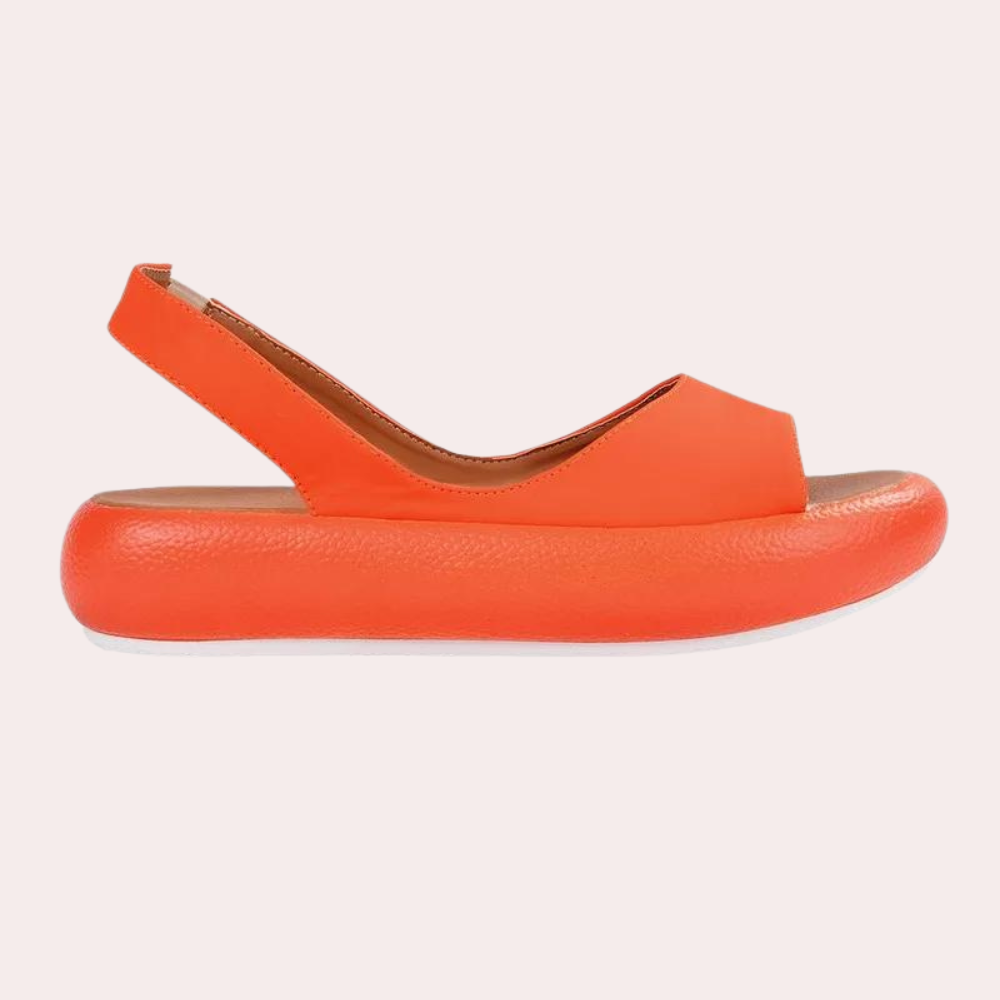 Damen Sommerschuhe | Bequem | Fischmaul Design | Dicke Sohle | Luftig | Strand-Luzern Mode
