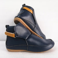 Herren Lederstiefel mit rutschfester Sohle für Outdoor-Abenteuer-Blau-36-Luzern Mode